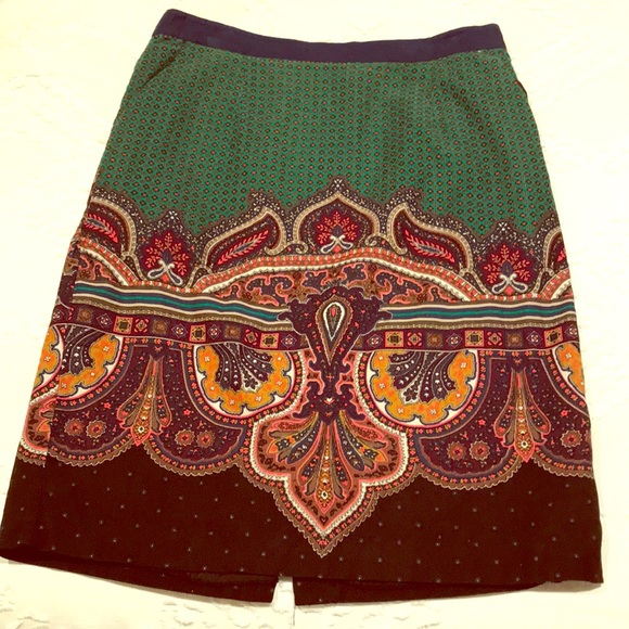 Anthropologie Corduroy Patterned Size 6 skirt - Picture 1 of 3